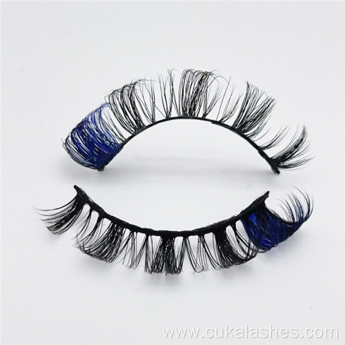 colored russian strip lashes 15mm classic russian eyelashes